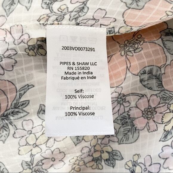 Veronica Beard Bradley Floral Cover-up Pareo - Picture 7 of 7